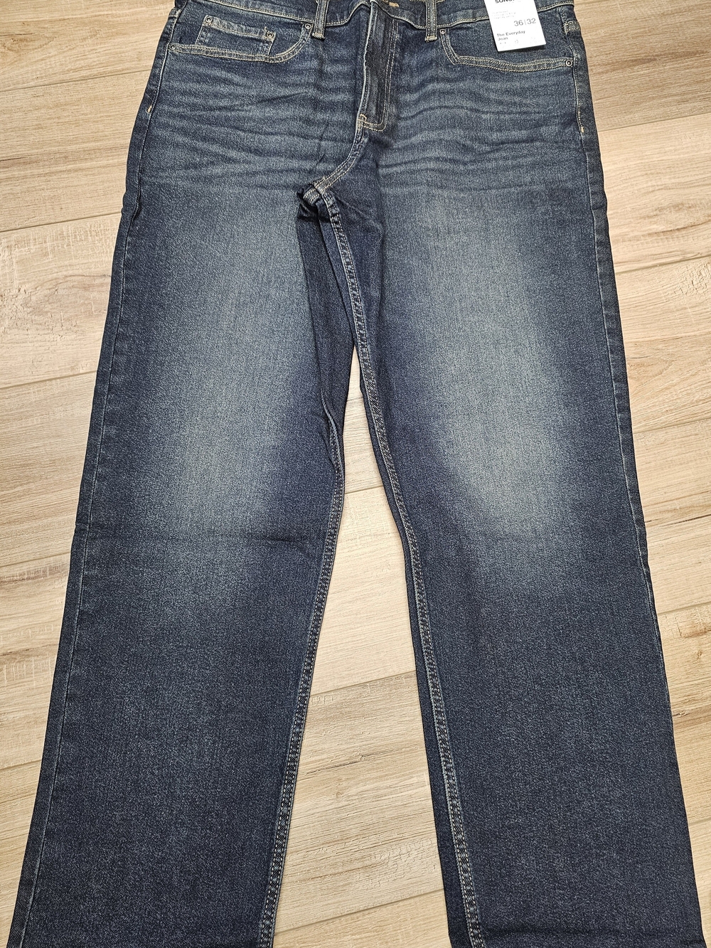 Sonoma Men's Straight Jeans in Faded Blue Wash 36/32